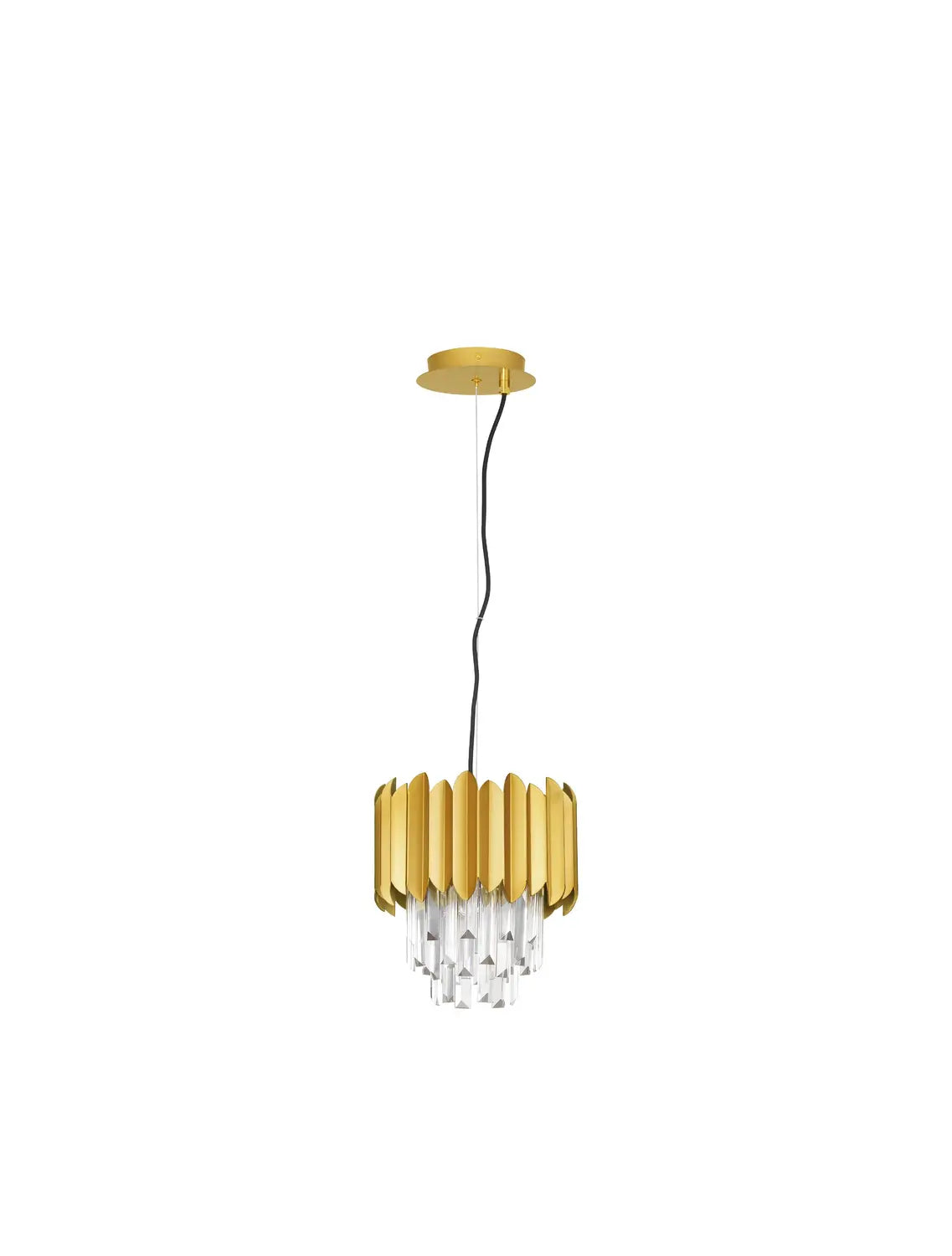 B-Ware Nova Luce Pendelleuchte Hängeleuchte Magnolia Gold E14 Led Dimmbar Lampe ø 25 Cm
