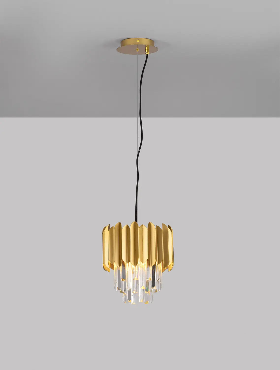 B-Ware Nova Luce Pendelleuchte Hängeleuchte Magnolia Gold E14 Led Dimmbar Lampe ø 25 Cm