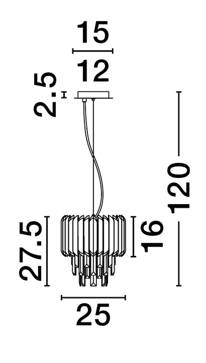 B-Ware Nova Luce Pendelleuchte Hängeleuchte Magnolia Gold E14 Led Dimmbar Lampe ø 25 Cm