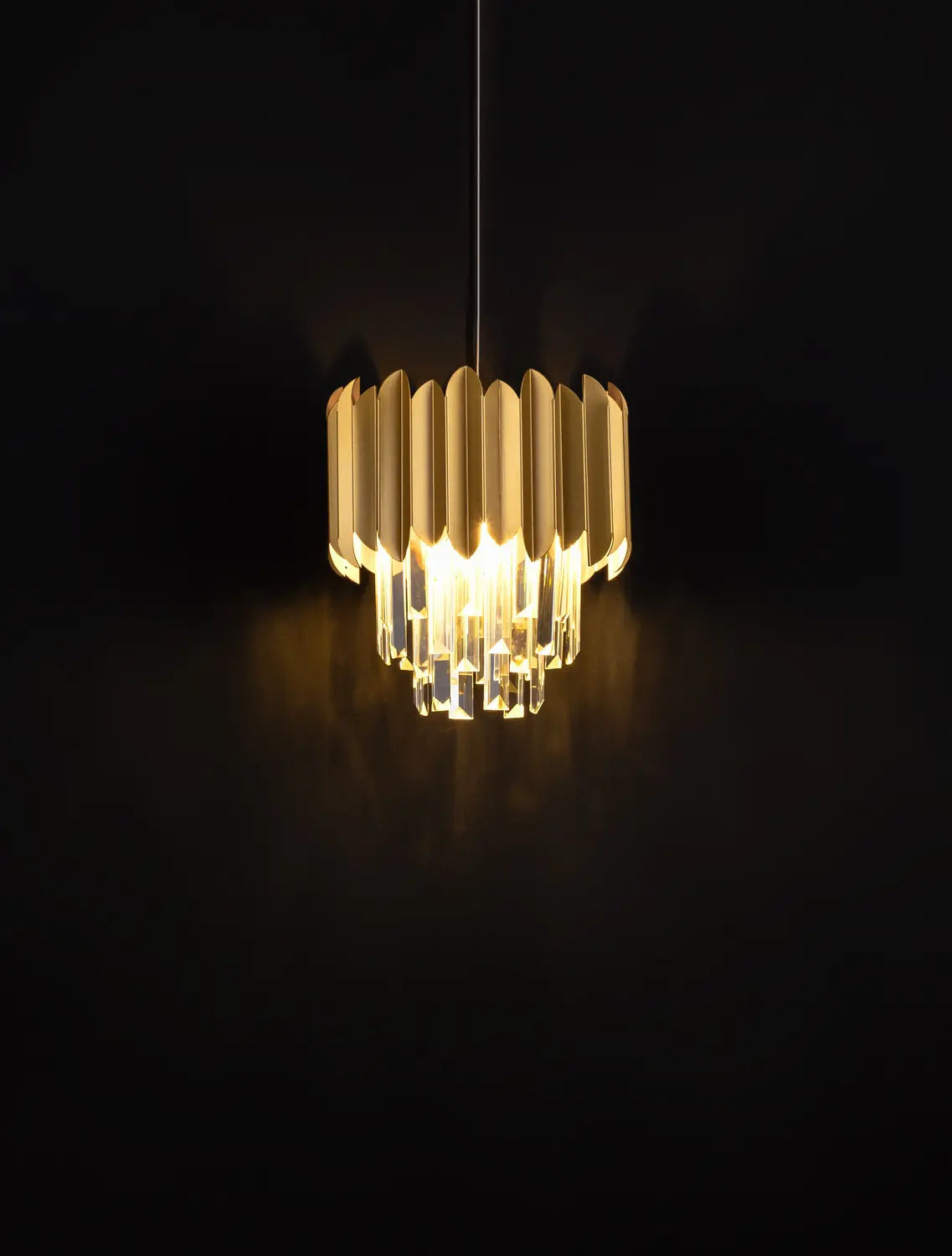 B-Ware Nova Luce Pendelleuchte Hängeleuchte Magnolia Gold E14 Led Dimmbar Lampe ø 25 Cm
