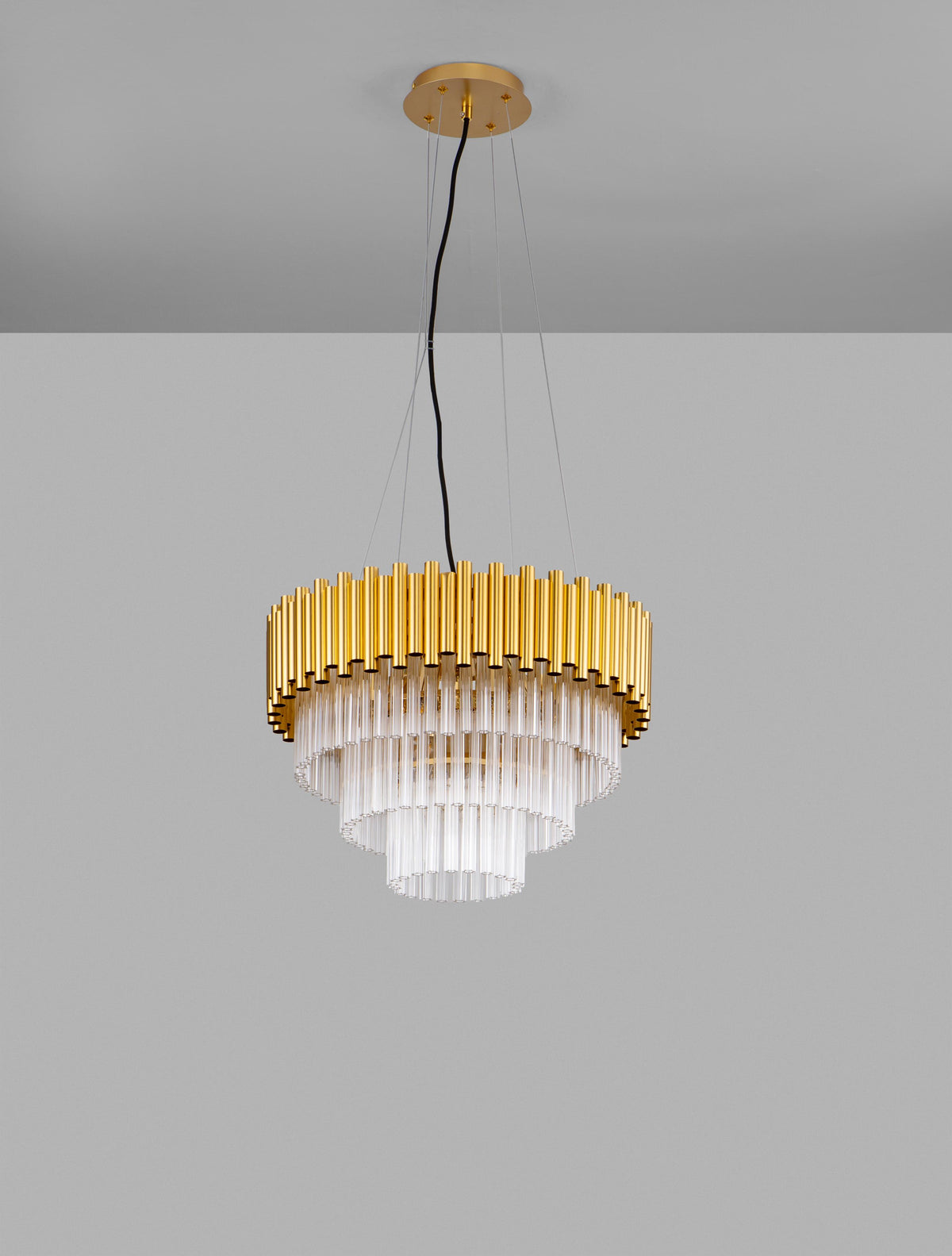 Nova Luce Pendelleuchte Hängeleuchte MAGNOLIA Gold Kronleuchter dimmbar E14 LED - 5212017435026