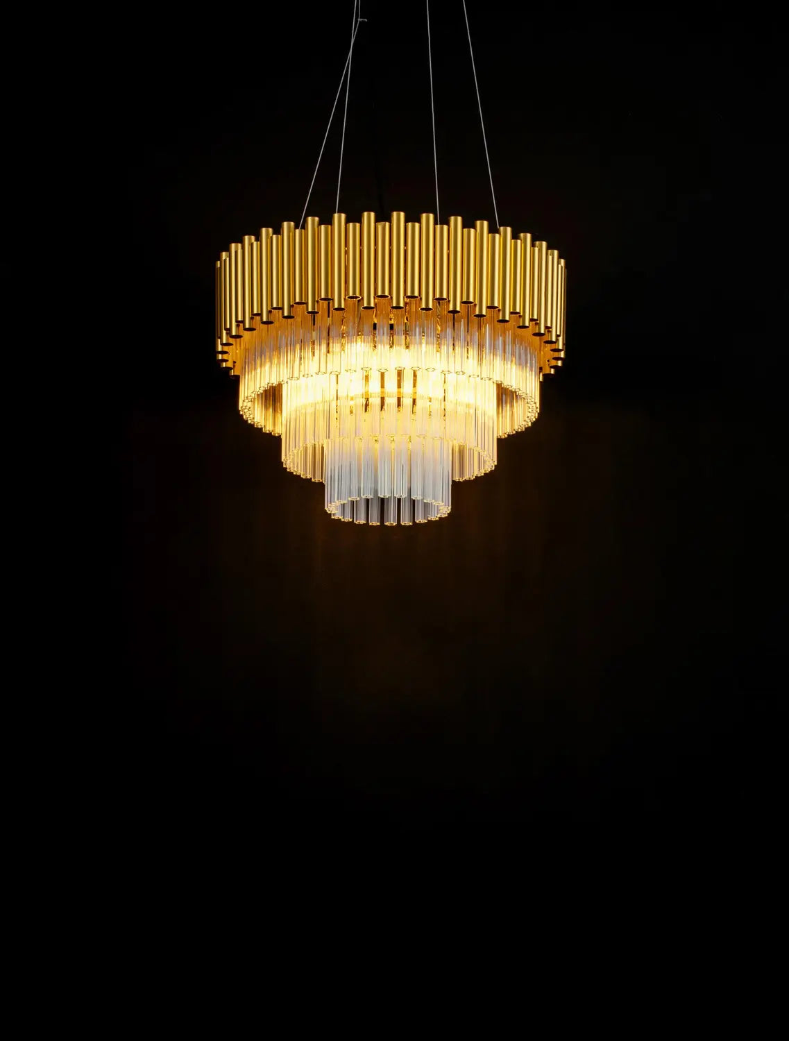 B-Ware Nova Luce Pendelleuchte Hängeleuchte Magnolia Gold Kronleuchter Dimmbar E14 Led - 5212017435026