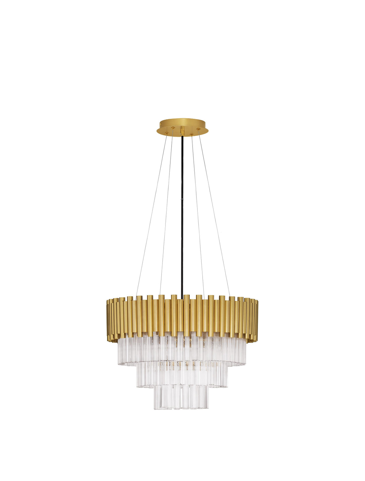 Nova Luce Pendelleuchte Hängeleuchte MAGNOLIA Gold Kronleuchter dimmbar E14 LED - 5212017435026