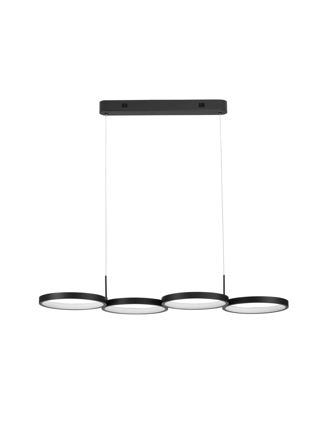 Nova Luce Pendelleuchte Hängelampe MAGNUS LED Schwarz Warmweiß dimmbar 84 cm 283 - 5212017433183