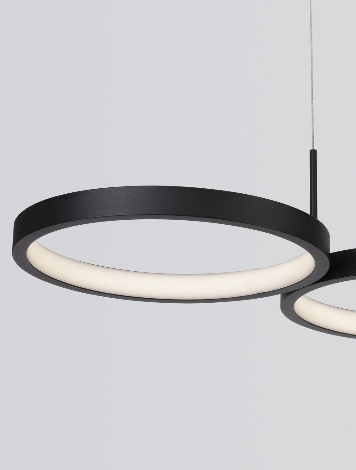 Nova Luce Pendelleuchte Hängelampe MAGNUS LED Schwarz Warmweiß dimmbar 84 cm 283 - 5212017433183