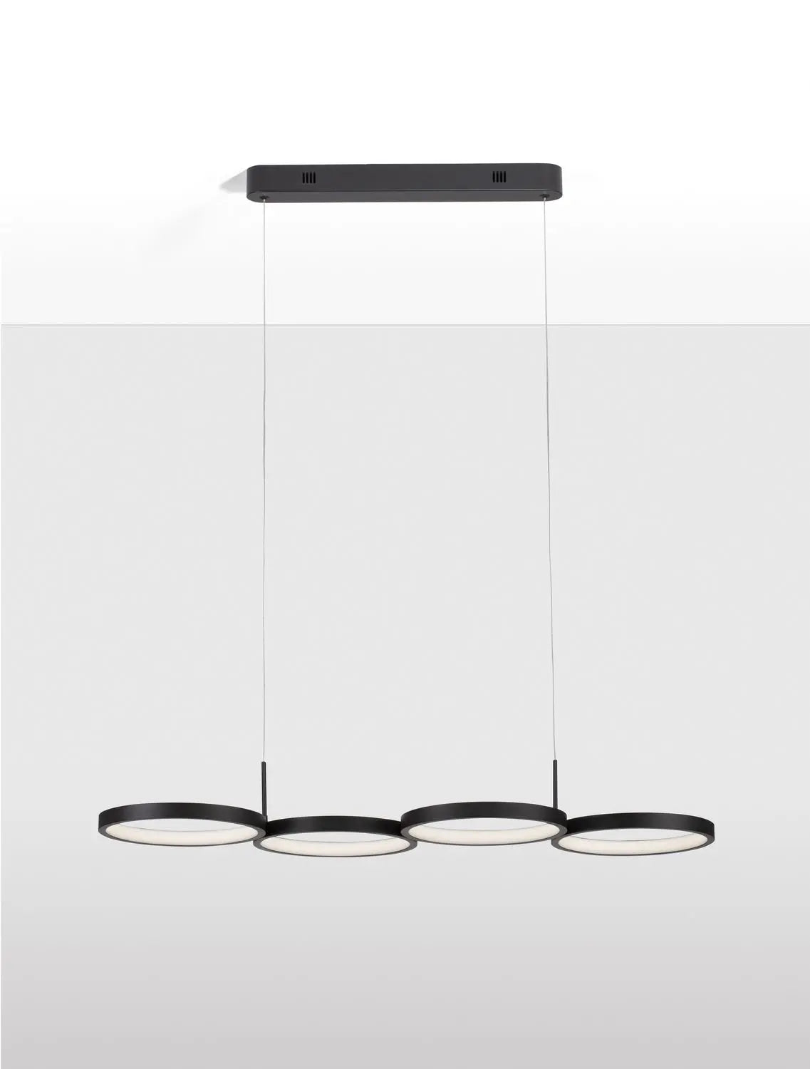 B-Ware Nova Luce Pendelleuchte Hängelampe Magnus Led Schwarz Warmweiß Dimmbar 84 Cm 283 - 5212017433183