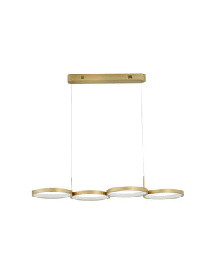 B-Ware Nova Luce Hängeleuchte Hängelampe Magnus Led Messing Warmweiß Dimmbar 41 W Lampe