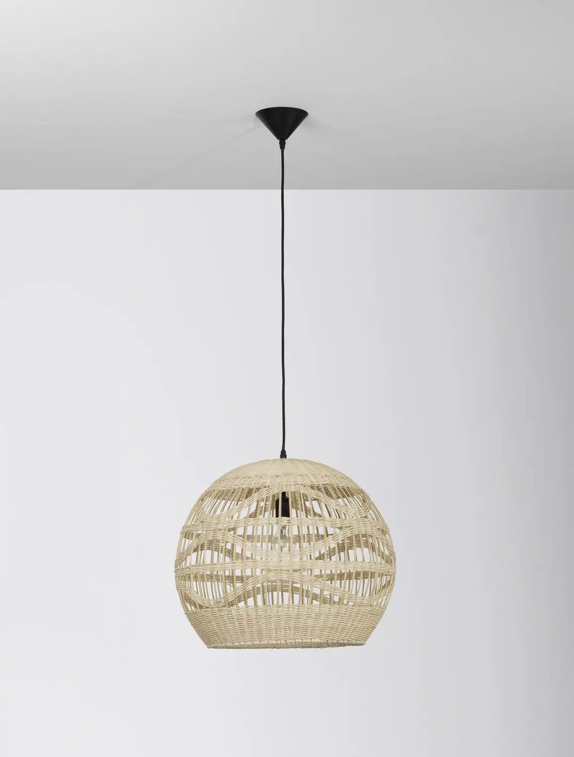 B-Ware Nova Luce Pendelleuchte Hängeleuchte Marlo Rattan Led Beige 205x48cm Siehe Text - 5212017438812