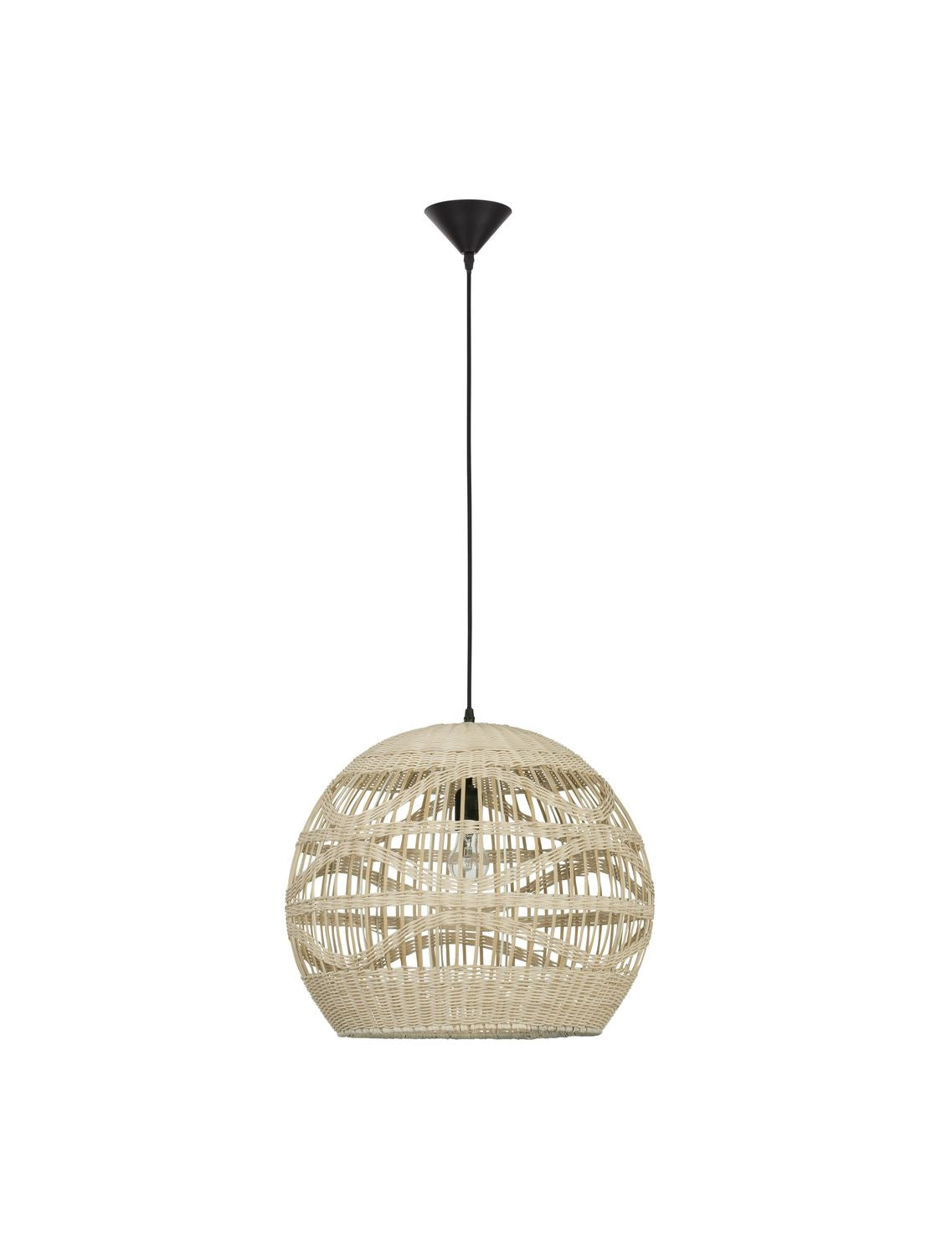 Nova Luce Pendelleuchte Hängeleuchte MARLO Rattan LED Beige 205x48cm SIEHE TEXT - 5212017438812
