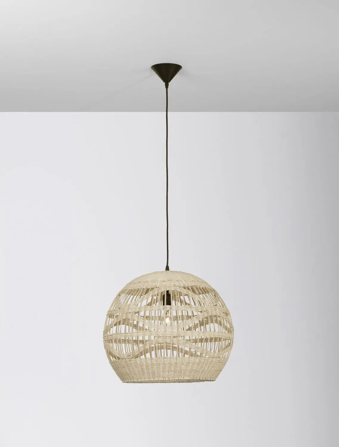 B-Ware Nova Luce Pendelleuchte Hängeleuchte Marlo Rattan Led Beige 205x48cm Siehe Text - 5212017438812