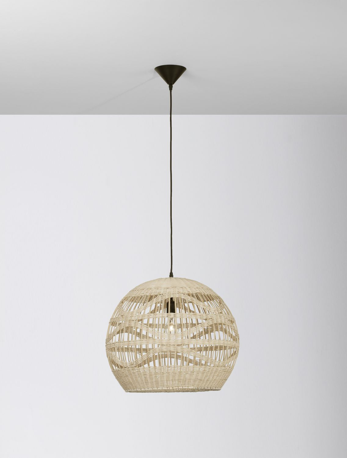 Nova Luce Pendelleuchte Hängeleuchte MARLO Rattan LED Beige 205x48cm SIEHE TEXT - 5212017438812