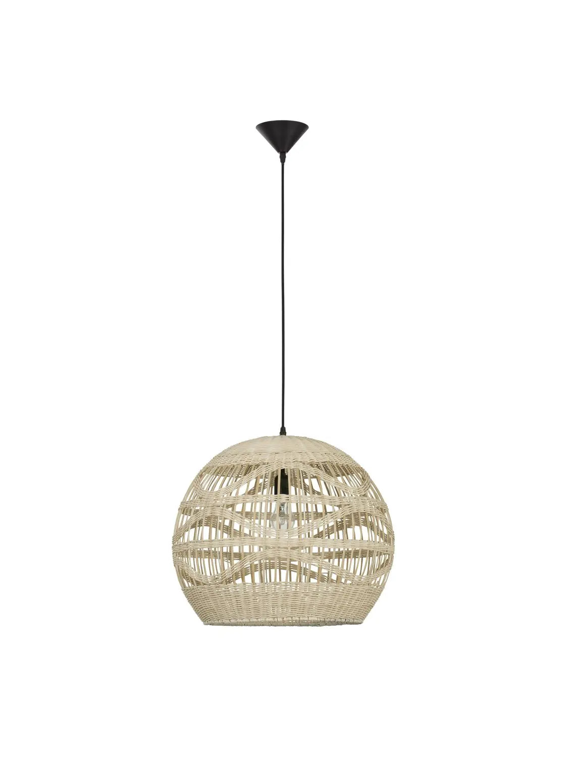 B-Ware Nova Luce Pendelleuchte Hängeleuchte Marlo Rattan Led Beige 205x48cm Siehe Text - 5212017438812