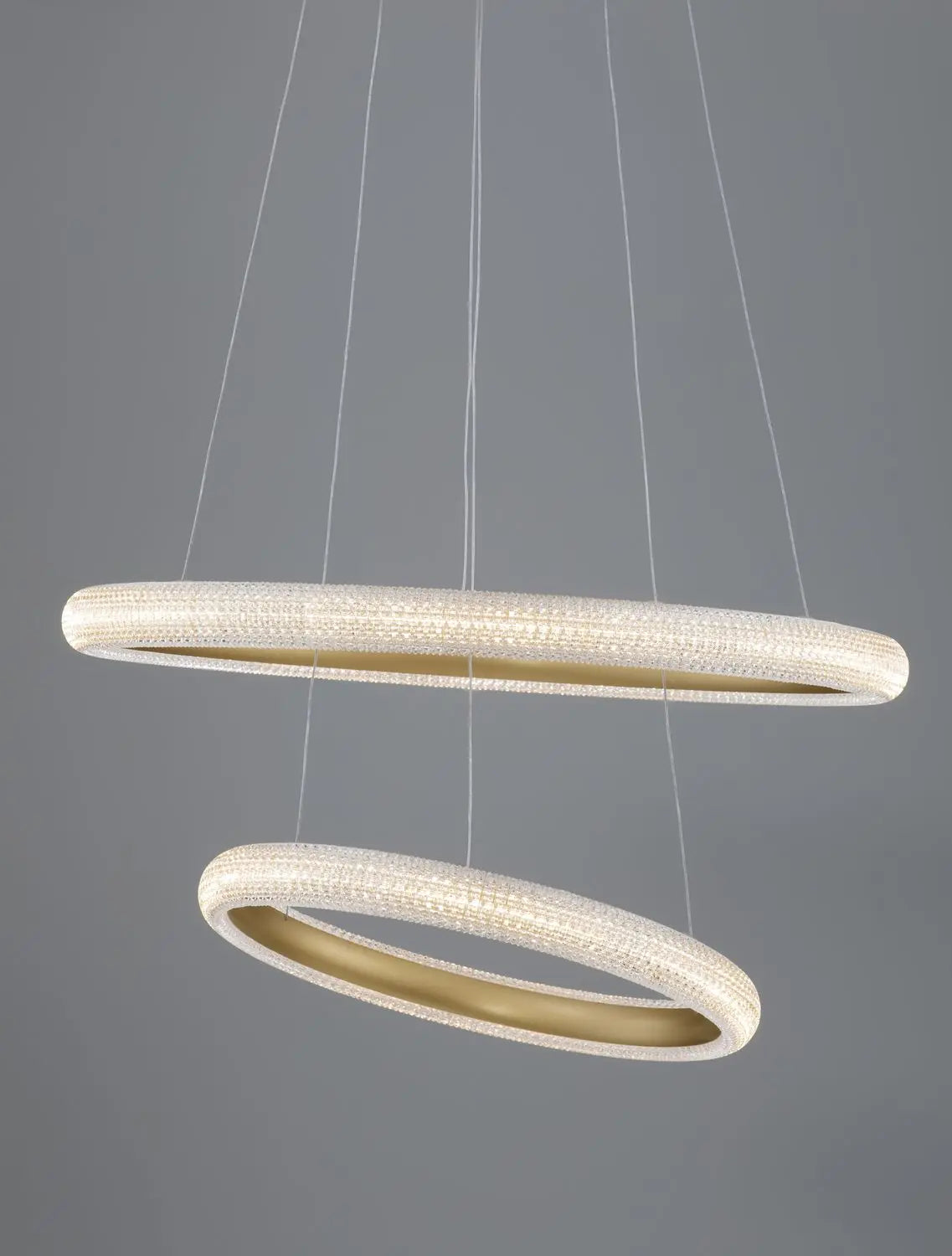 B-Ware Nova Luce Pendelleuchte Hängeleuchte Led Medora Messing Warmweiß Dimmbar 59 Cm - 5212017433435