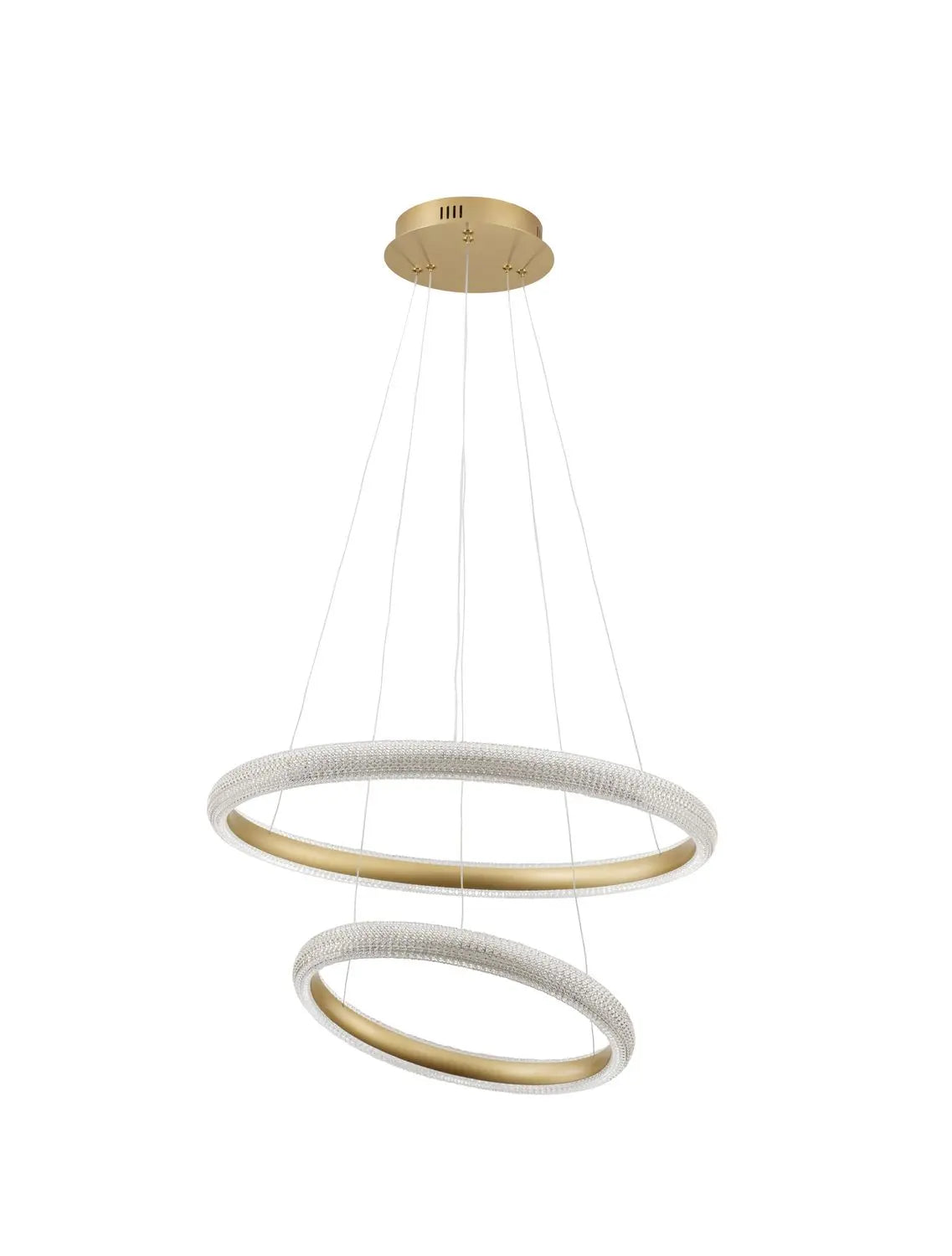 B-Ware Nova Luce Pendelleuchte Hängeleuchte Led Medora Messing Warmweiß Dimmbar 59 Cm - 5212017433435