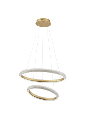 B-Ware Nova Luce Pendelleuchte Hängeleuchte Led Medora Messing Warmweiß Dimmbar 59 Cm