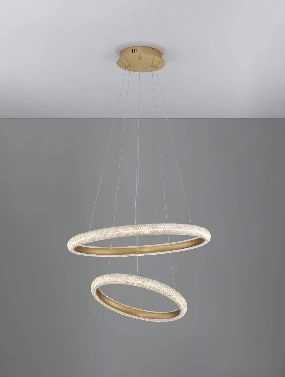 B-Ware Nova Luce Pendelleuchte Hängeleuchte Led Medora Messing Warmweiß Dimmbar 59 Cm - 5212017433435