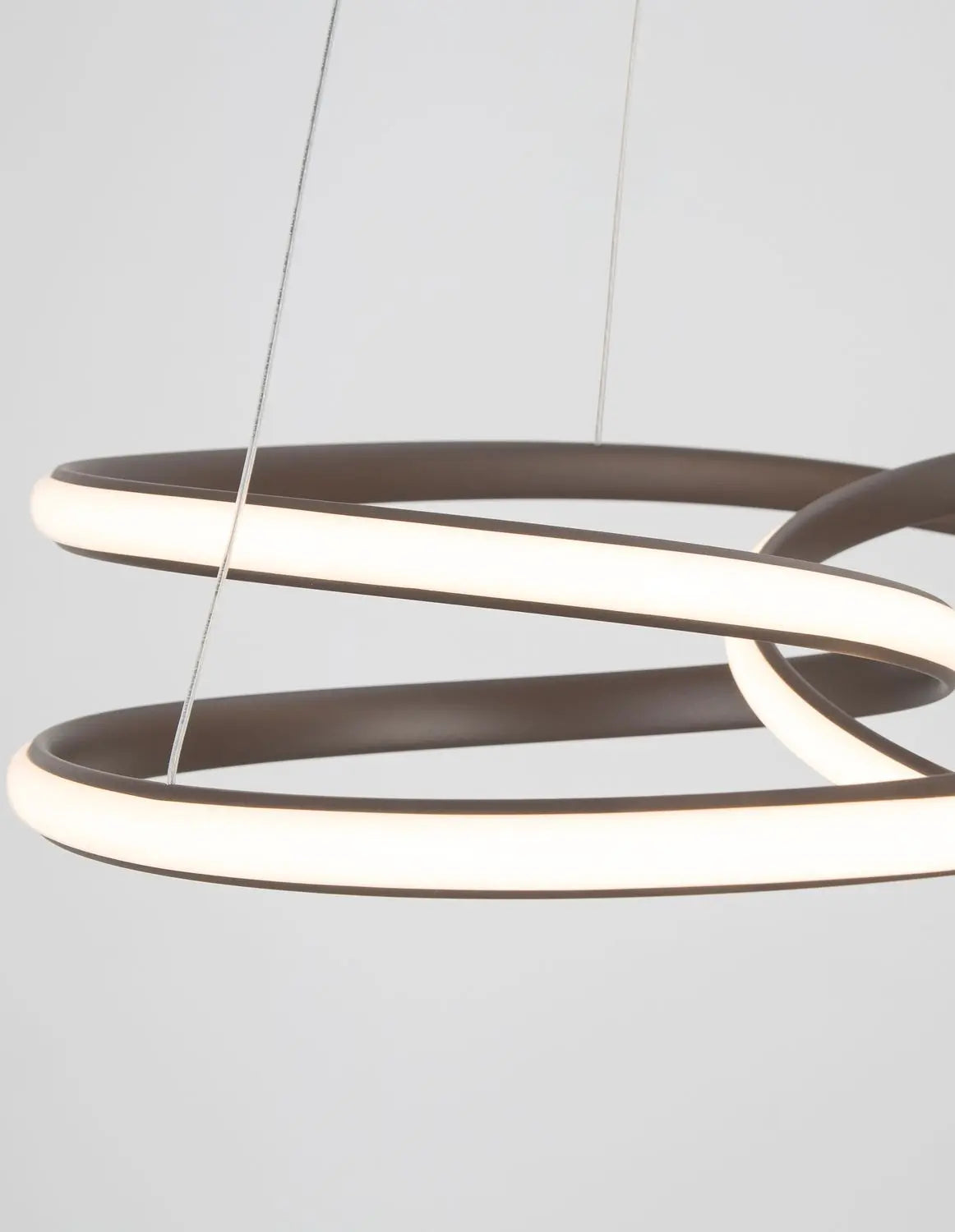 B-Ware Nova Luce Pendelleuchte Hängeleuchte Menton Led Kaffeebraun Warmweiß Dimmbar - 5212017424310