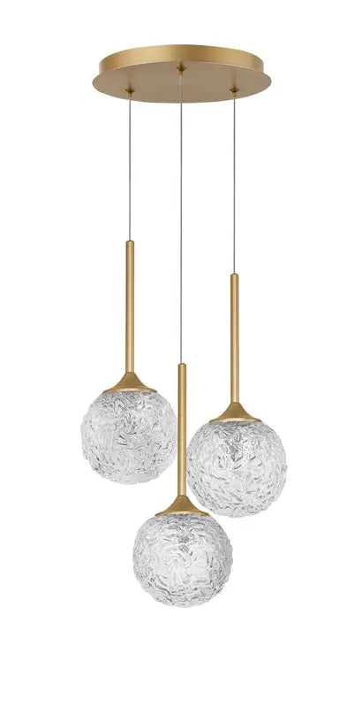 B-Ware Nova Luce Pendelleuchte Hängeleuchte Mirano Gold G9 Led Dimmbar 3 Flammig Lampe - 5212017425041