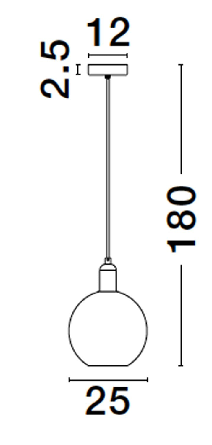 Nova Luce Pendelleuchte Hängeleuchte MIRRO E27 LED Gold dimmbar 180x25 cm Lampe - 5212017433541
