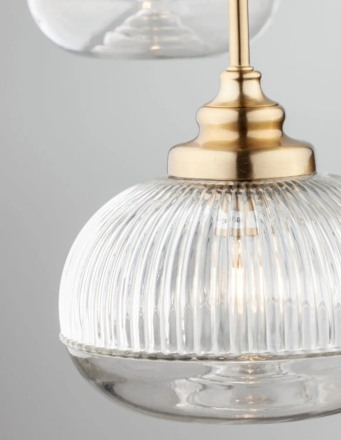 B-Ware Nova Luce Pendelleuchte Hängeleuchte Mond Gold E14 Led 3fach Dimmbar Glas Metall - 5212017419378