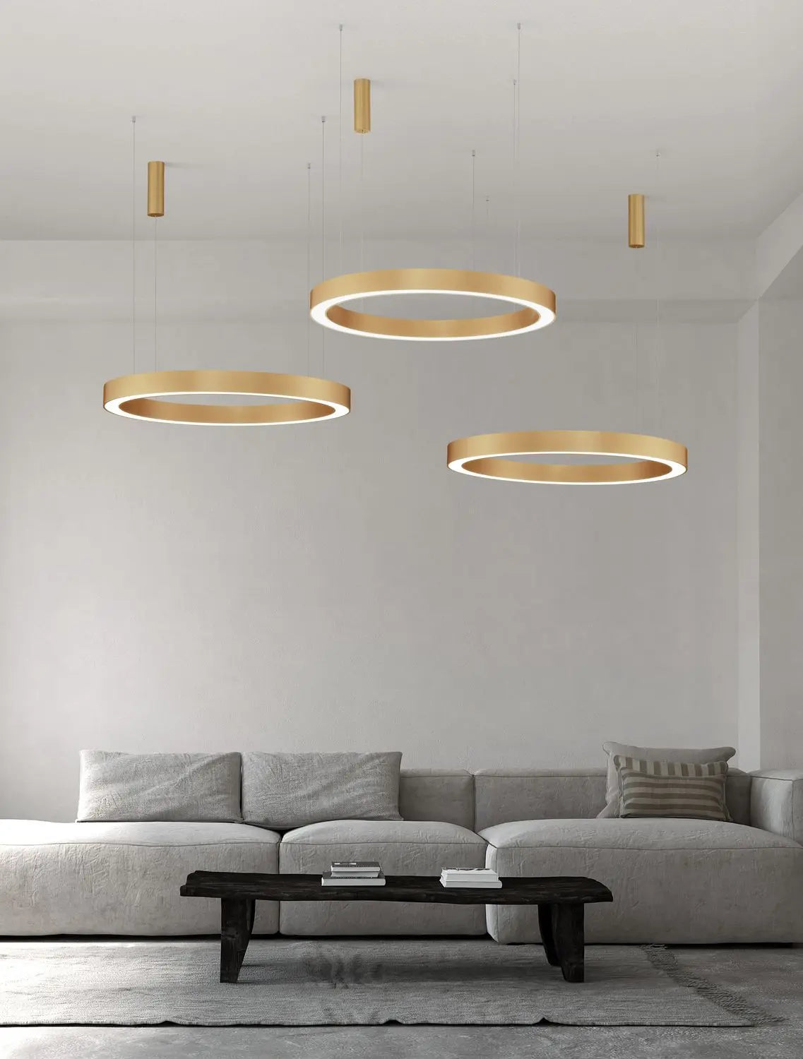 B-Ware Nova Luce Pendelleuchte Hängeleuchte Morbido Led Messing Dimmbar Cct ø 100 Cm - 5212017438713