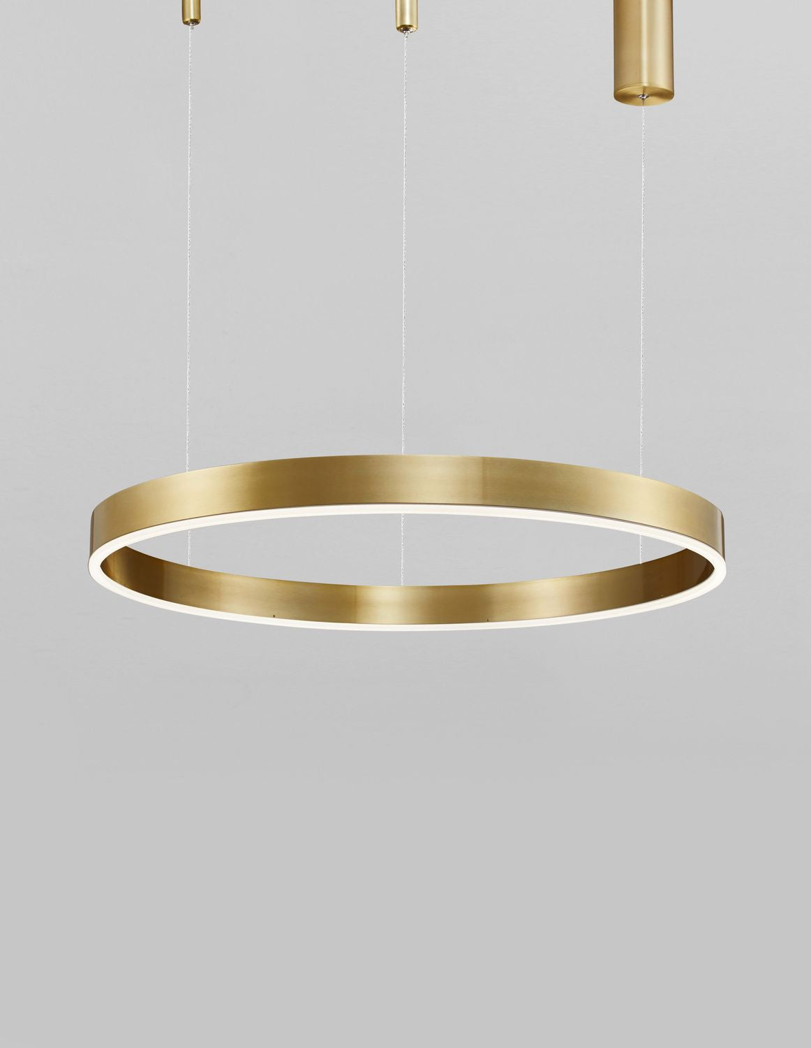 Nova Luce Pendelleuchte Hängeleuchte MOTIF LED Warmweiß Messing dimmbar 200x80cm - 5212017421951