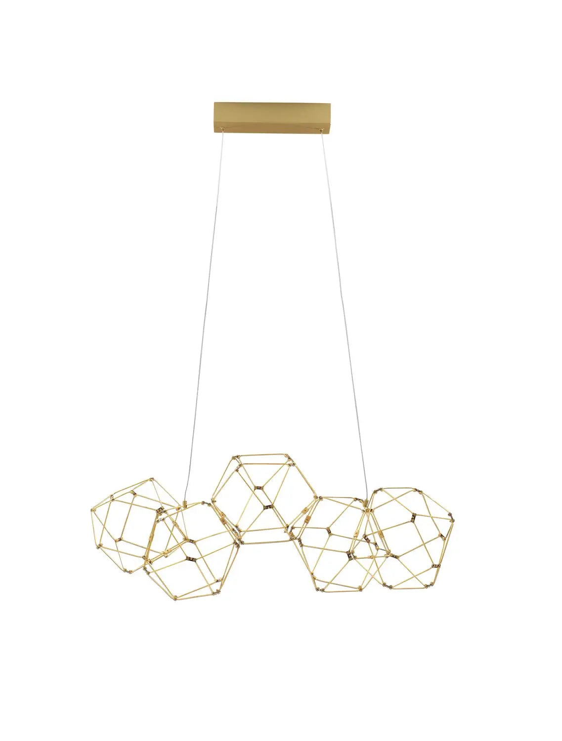 B-Ware Nova Luce Pendelleuchte Hängeleuchte Nebula Led Kupfer Warmweiß 21,6 W 84 Cm - 5212017433879