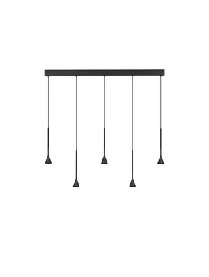 B-Ware Nova Luce Pendelleuchte Hängeleuchte Net Led Schwarz Dimmbar 110cm Siehe Text