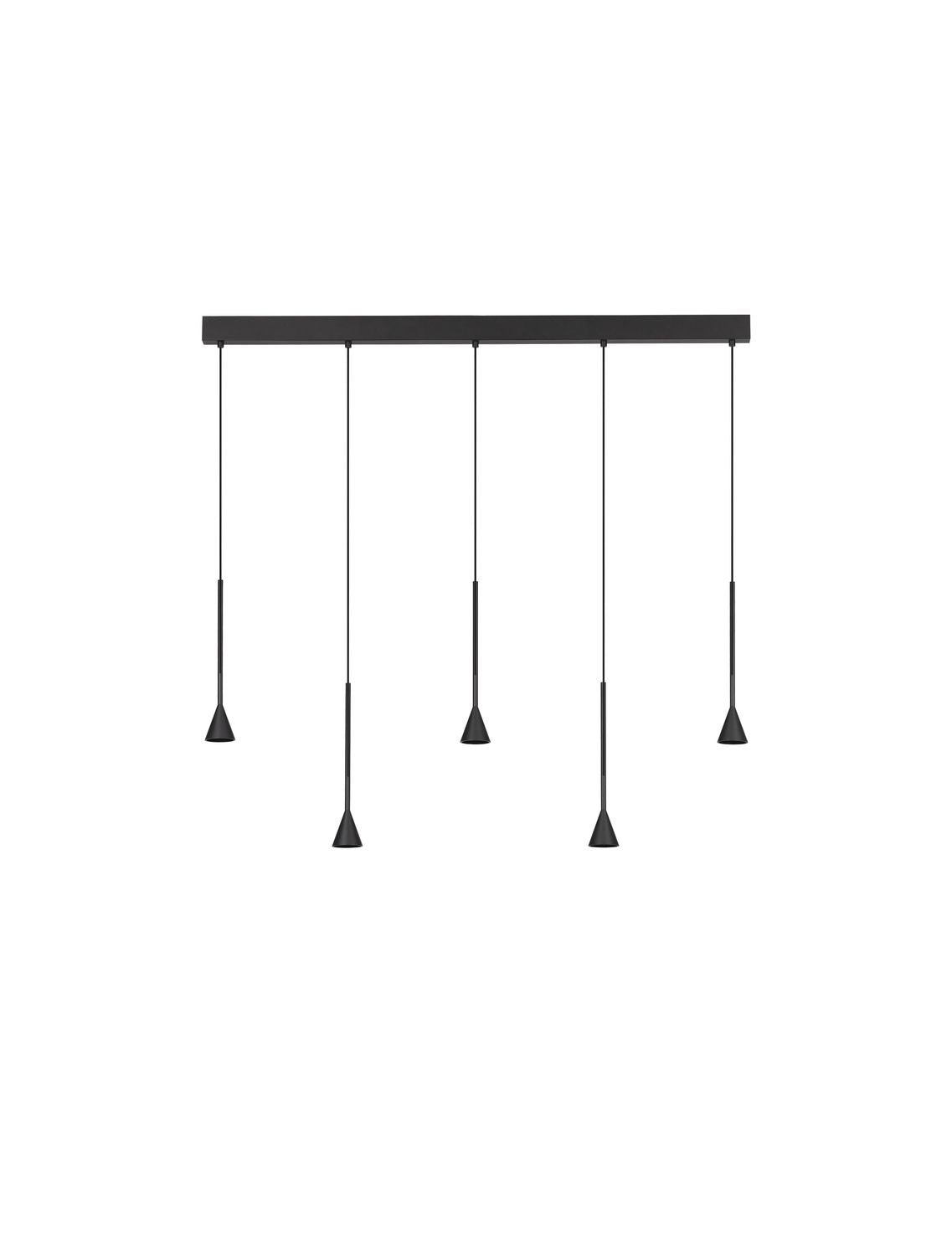 Nova Luce Pendelleuchte Hängeleuchte NET LED Schwarz Dimmbar 110cm SIEHE TEXT - 5212017445315