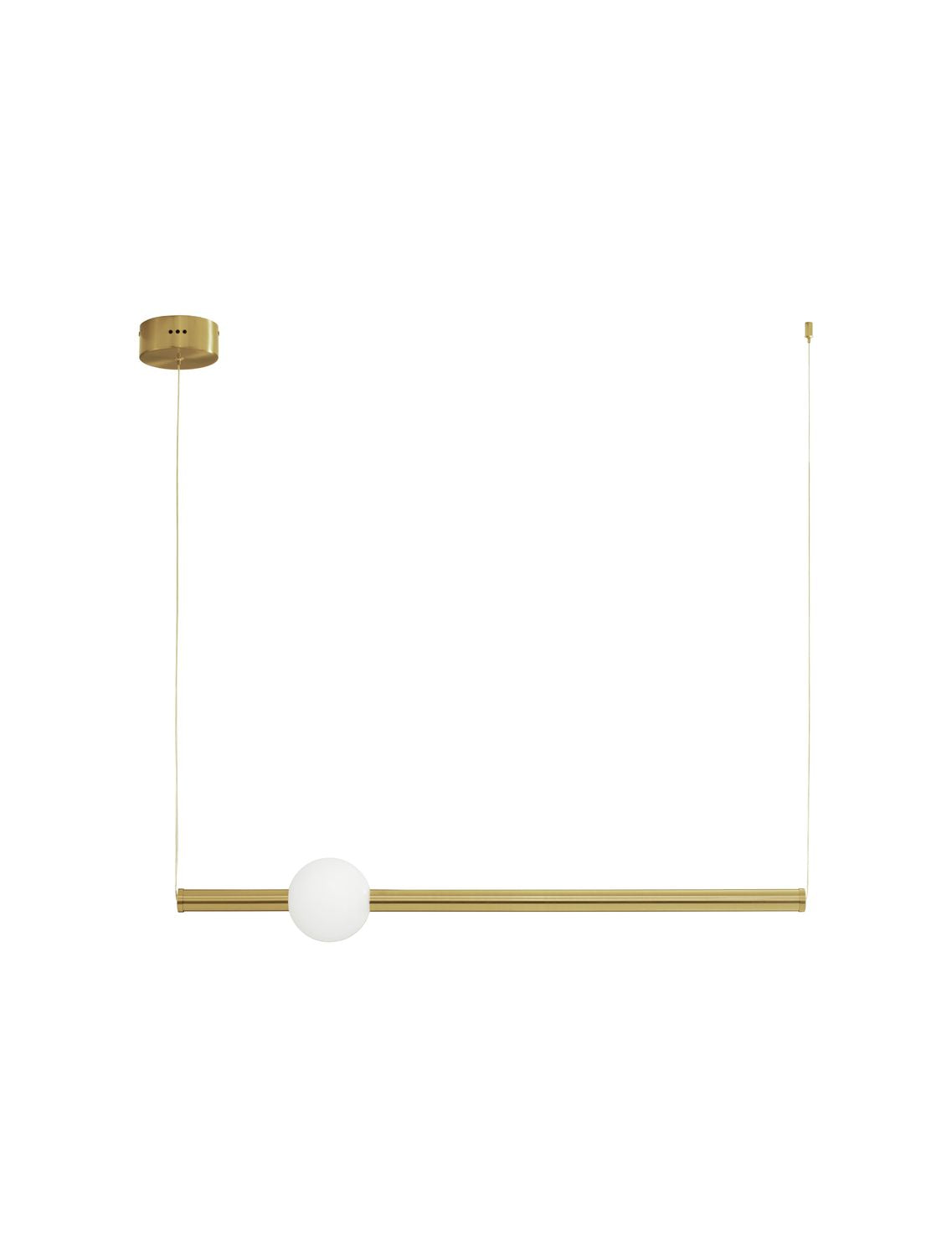 Nova Luce Pendelleuchte Hängeleuchte LED NEUTRON Gold Warmweiß 11 W 92 cm Lampe - 5212017439437