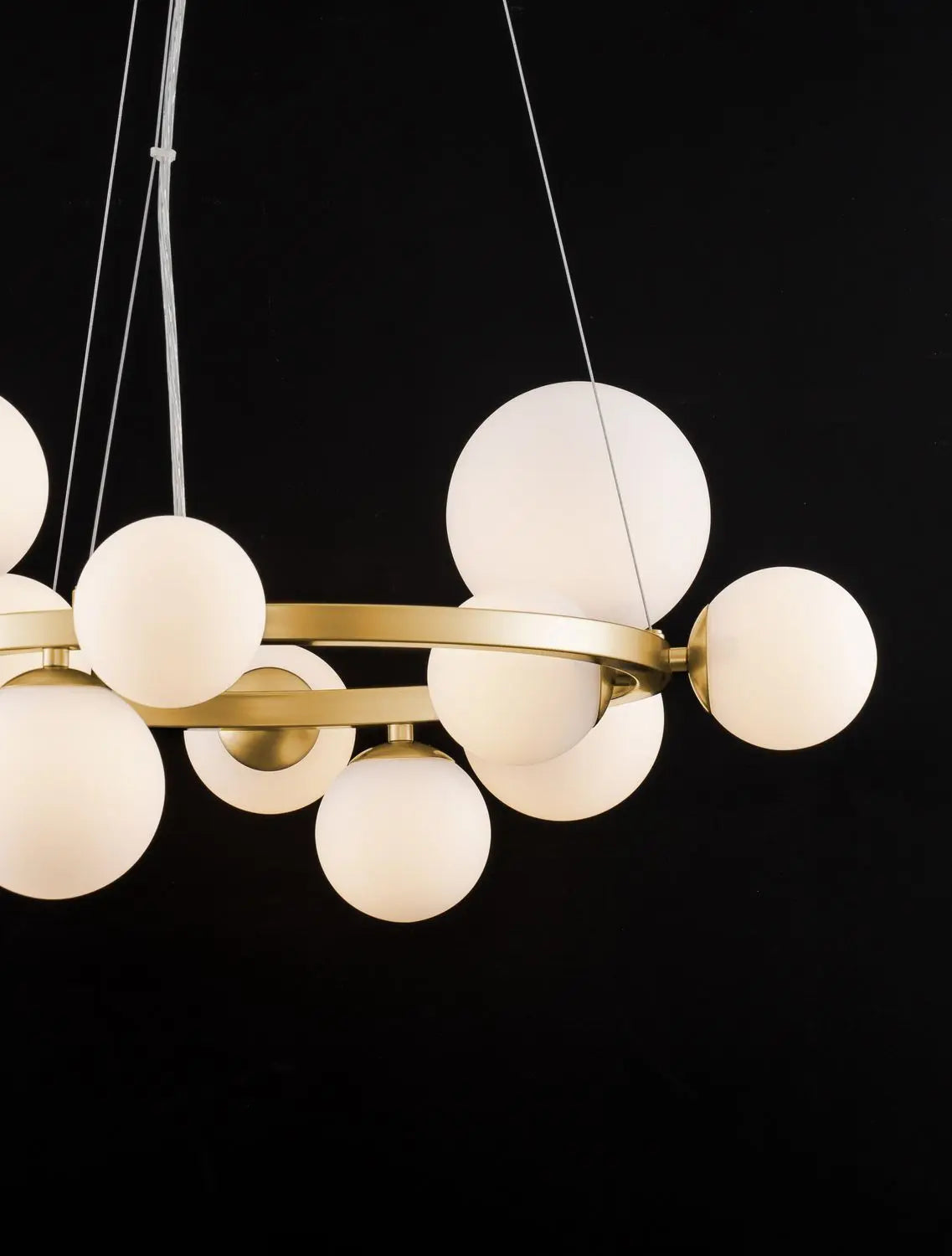 B-Ware Nova Luce Pendelleuchte Hängeleuchte Odillia Gold G9 Led 11 Flammig Dimmbar Glas - 5212017443342