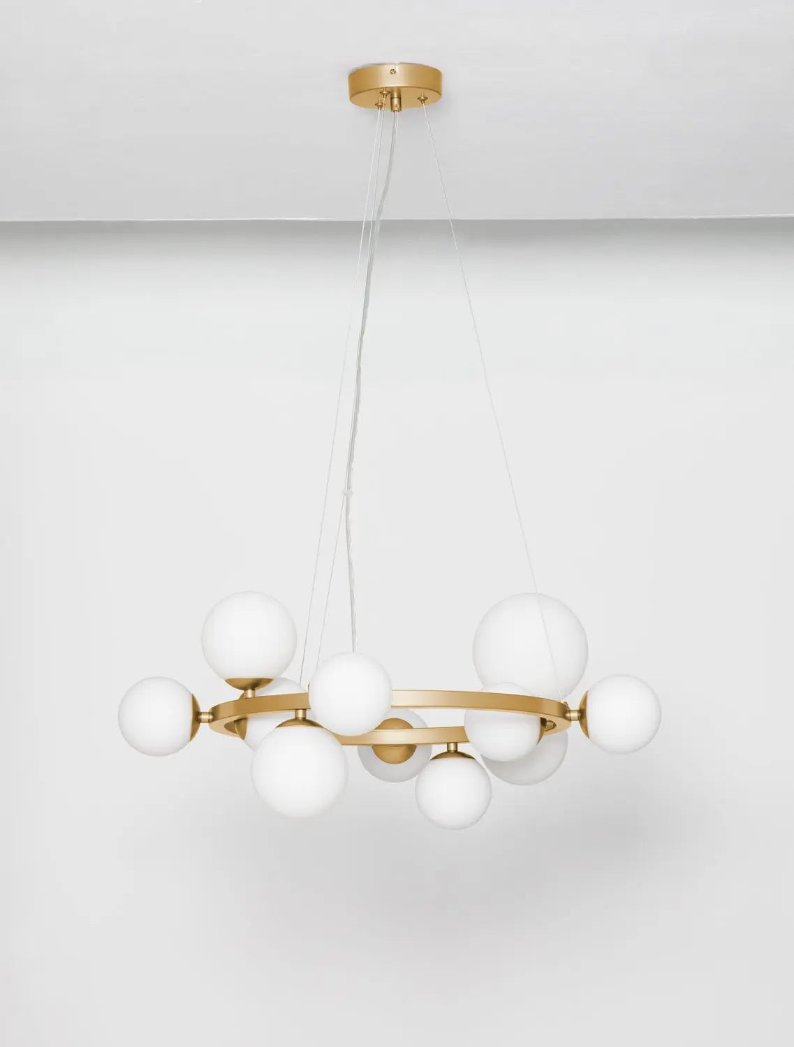 B-Ware Nova Luce Pendelleuchte Hängeleuchte Odillia Gold G9 Led 11 Flammig Dimmbar Glas - 5212017443342