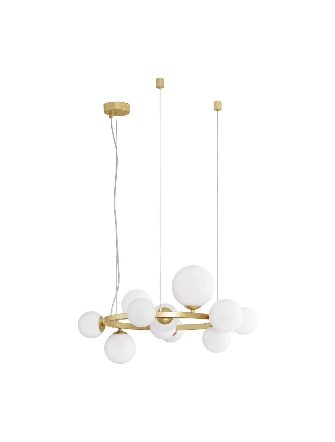 B-Ware Nova Luce Pendelleuchte Hängeleuchte Odillia Gold G9 Led 11 Flammig Dimmbar Glas - 5212017443342