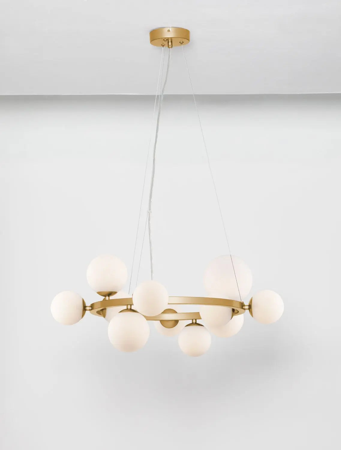 B-Ware Nova Luce Pendelleuchte Hängeleuchte Odillia Gold G9 Led 11 Flammig Dimmbar Glas - 5212017443342