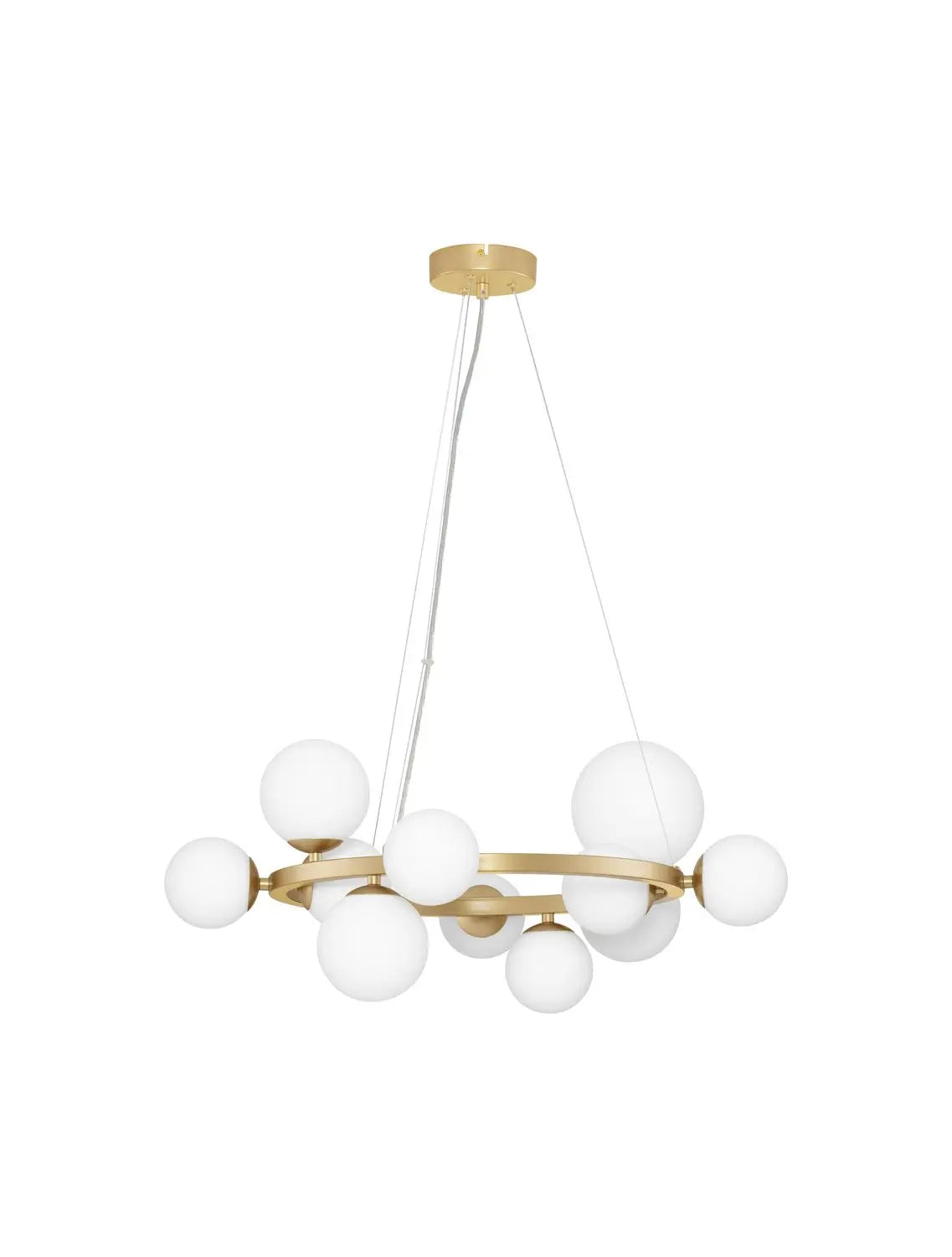 B-Ware Nova Luce Pendelleuchte Hängeleuchte Odillia Gold G9 Led 11 Flammig Dimmbar Glas - 5212017443342