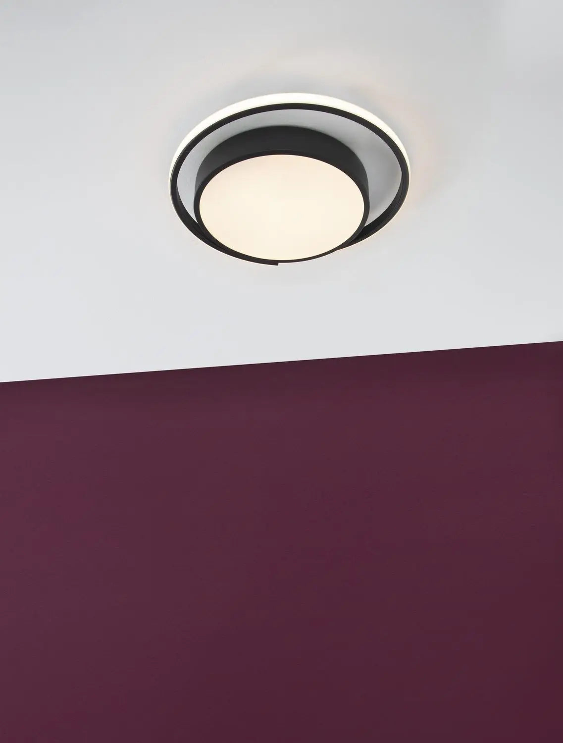 B-Ware Nova Luce Deckenleuchte Deckenlampe Led Odrey Schwarz Warmweiß 40 Cm 22 W Lampe - 5212017431554