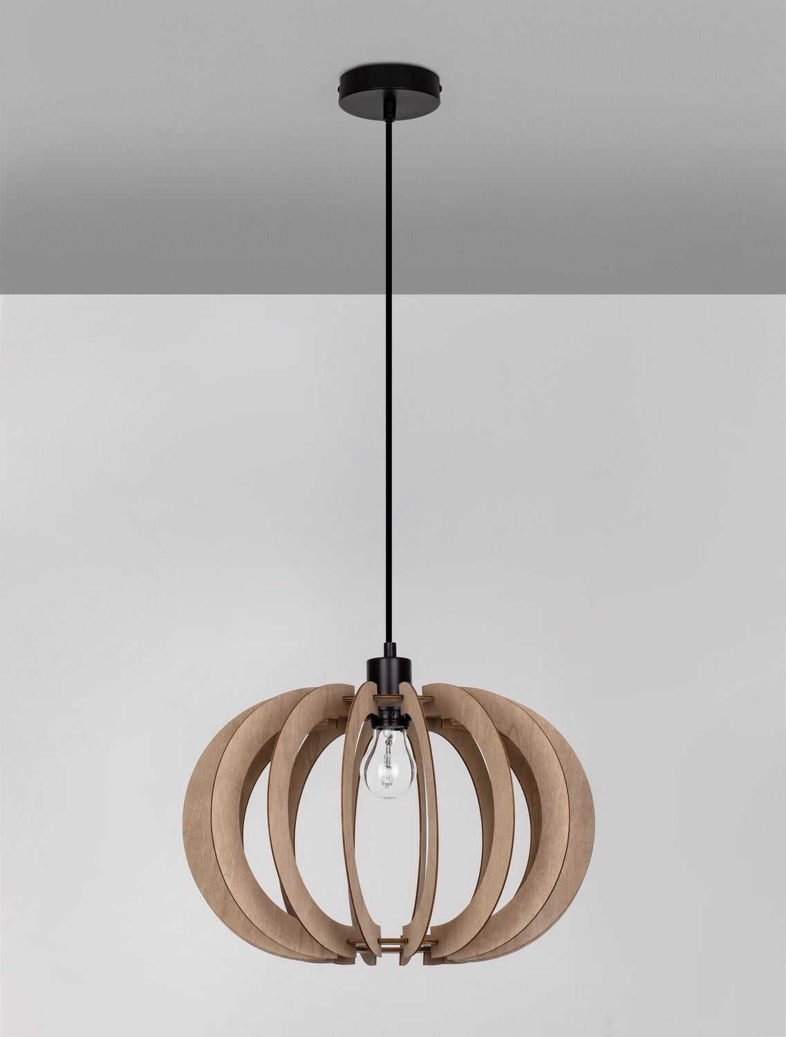 Nova Luce Pendelleuchte Hängeleuchte OTTOLINE E27 LED Braun dimmbar Ø 40cm Lampe - 5212017436207