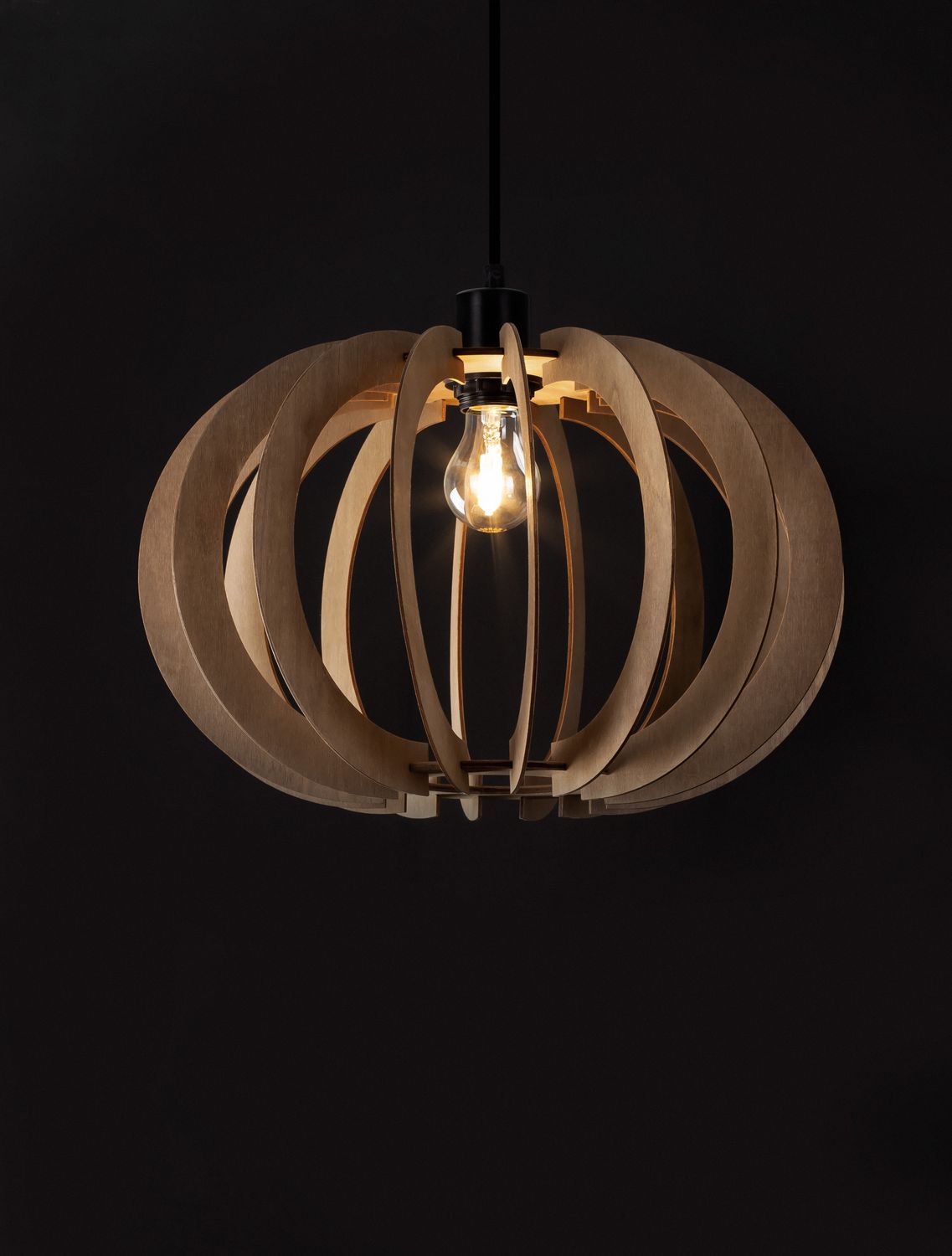 Nova Luce Pendelleuchte Hängeleuchte OTTOLINE E27 LED Braun dimmbar Ø 40cm Lampe - 5212017436207