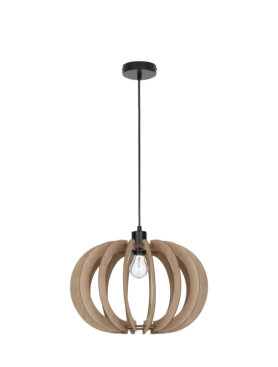 Nova Luce Pendelleuchte Hängeleuchte OTTOLINE E27 LED Braun dimmbar Ø 40cm Lampe - 5212017436207