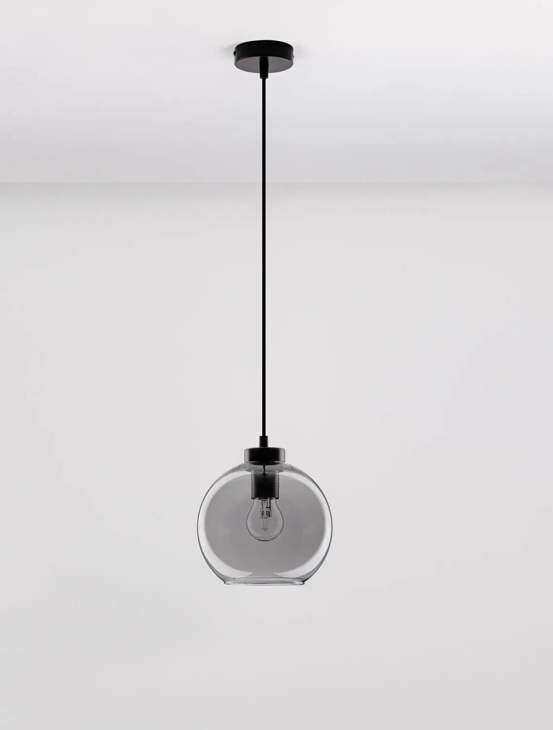 B-Ware Nova Luce Pendelleuchte Hängeleuchte Palmer E27 Led Schwarz Dimmbar Glas ø 20cm - 5212017430946