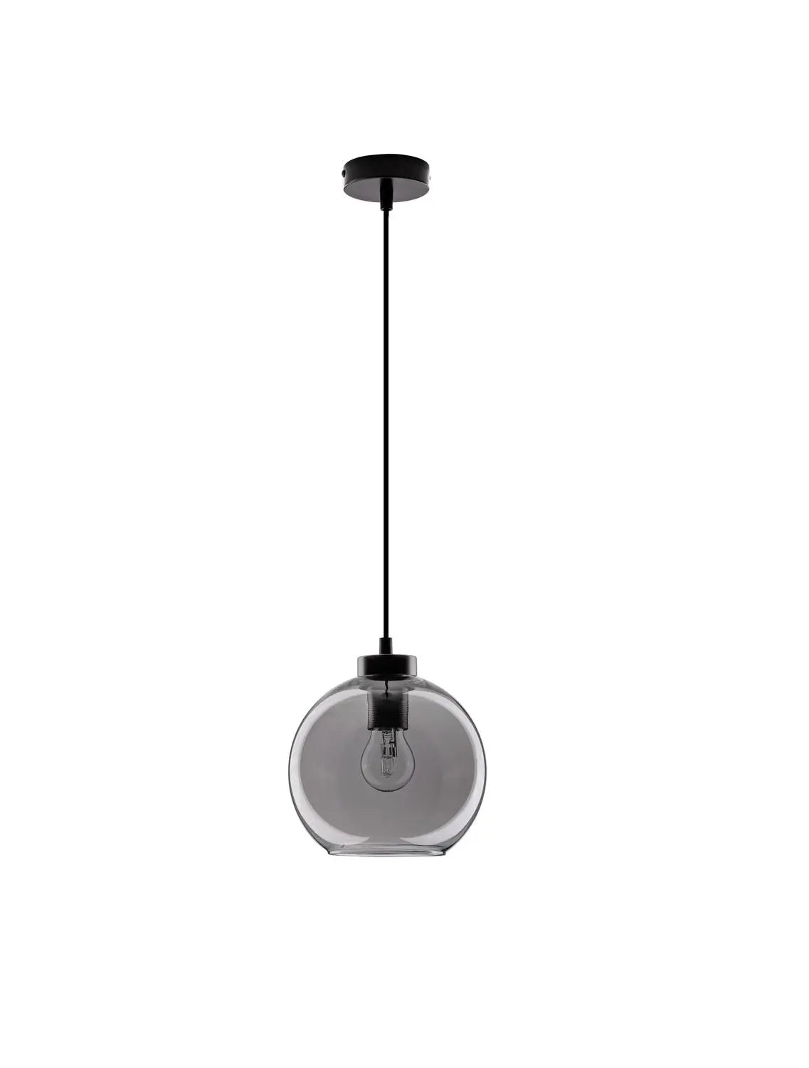 B-Ware Nova Luce Pendelleuchte Hängeleuchte Palmer E27 Led Schwarz Dimmbar Glas ø 20cm - 5212017430946