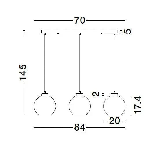 B-Ware Pendelleuchte Hängeleuchte Nova Luce Palmer E27 Led Dimmbar Glas Siehe Text/Foto - 5212017430960