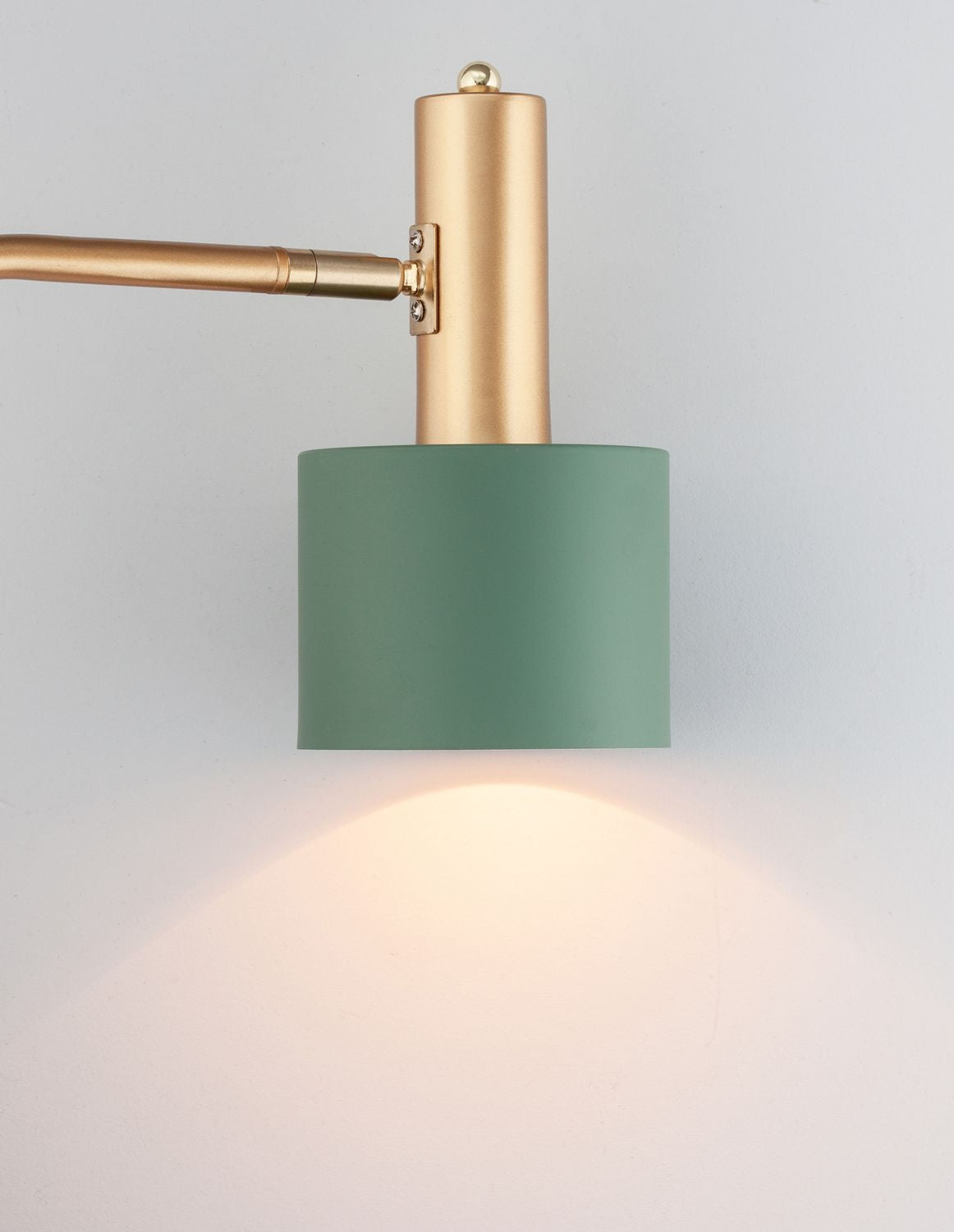 Nova Luce Stehlampe Standleuchte PAZ E27 LED Gold Mint Lampenschirm Metall 165cm - 5212017420862