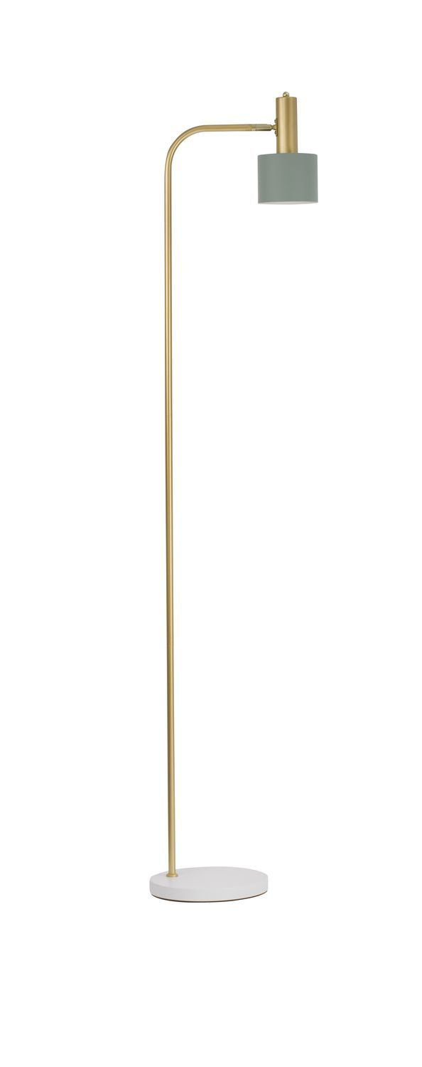 Nova Luce Stehlampe Standleuchte PAZ E27 LED Gold Mint Lampenschirm Metall 165cm - 5212017420862