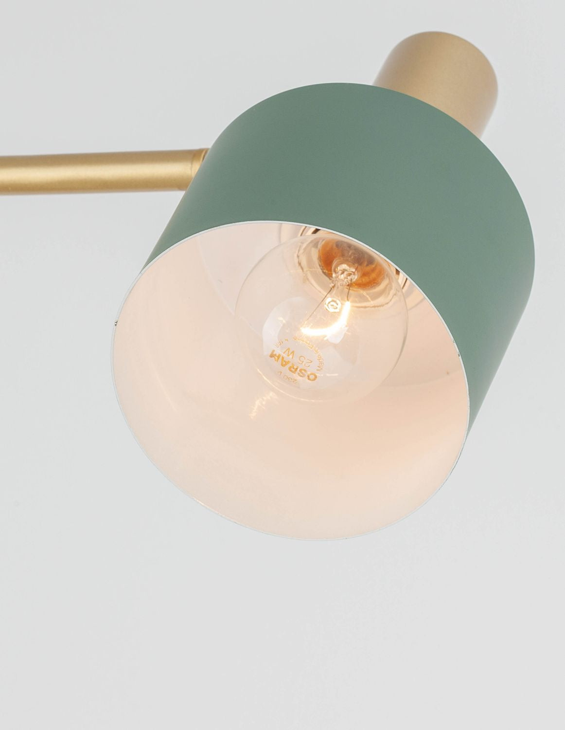 Nova Luce Stehlampe Standleuchte PAZ E27 LED Gold Mint Lampenschirm Metall 165cm - 5212017420862