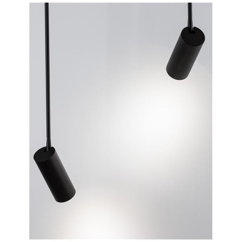 NOVA LUCE Pendelleuchte Hängelampe BRANDO Schwarz Einbauleuchte Alu GU10 LED - 5212017410542