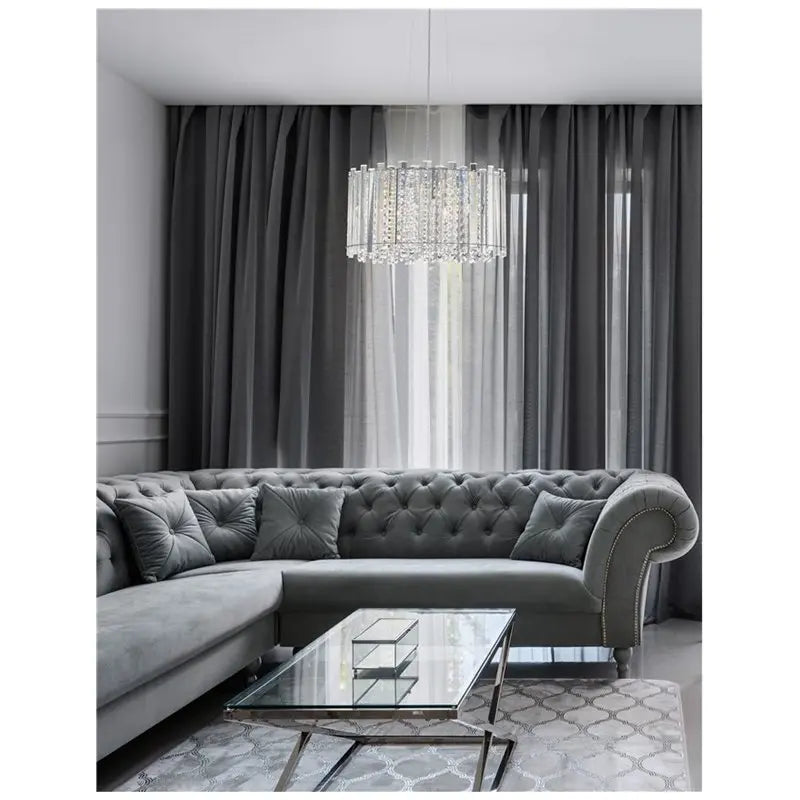 B-Ware Nova Luce Pendelleuchte Hängelampe Element Chrom Kristall G9 Led Siehe Text/Foto - 5212017425577