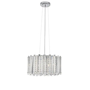 B-Ware Nova Luce Pendelleuchte Hängelampe Element Chrom Kristall G9 Led Siehe Text/Foto
