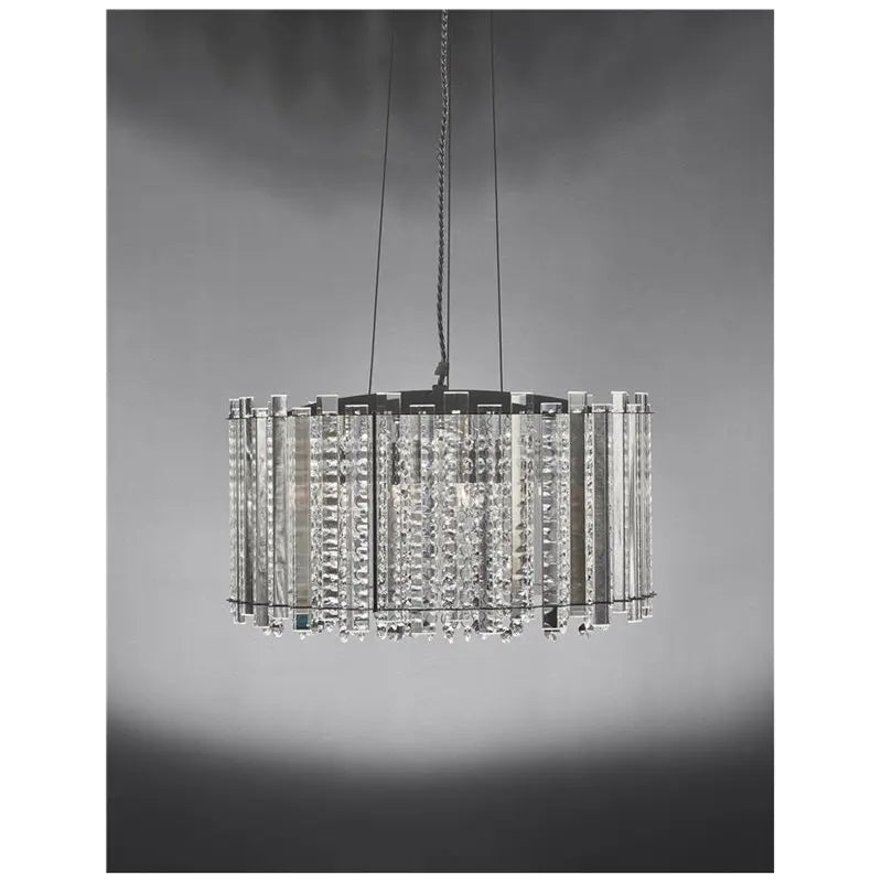 B-Ware Nova Luce Pendelleuchte Hängelampe Element Chrom Kristall G9 Led Siehe Text/Foto - 5212017425577