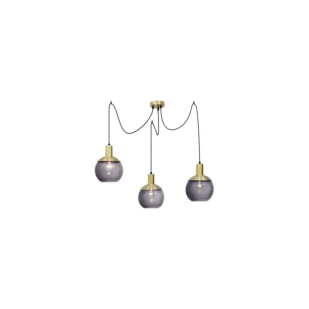 B-Ware Nova Luce Pendelleuchte Hängelampe Odessa Kugeln Rauchglas Led Siehe Text/F898 - 5212017414113